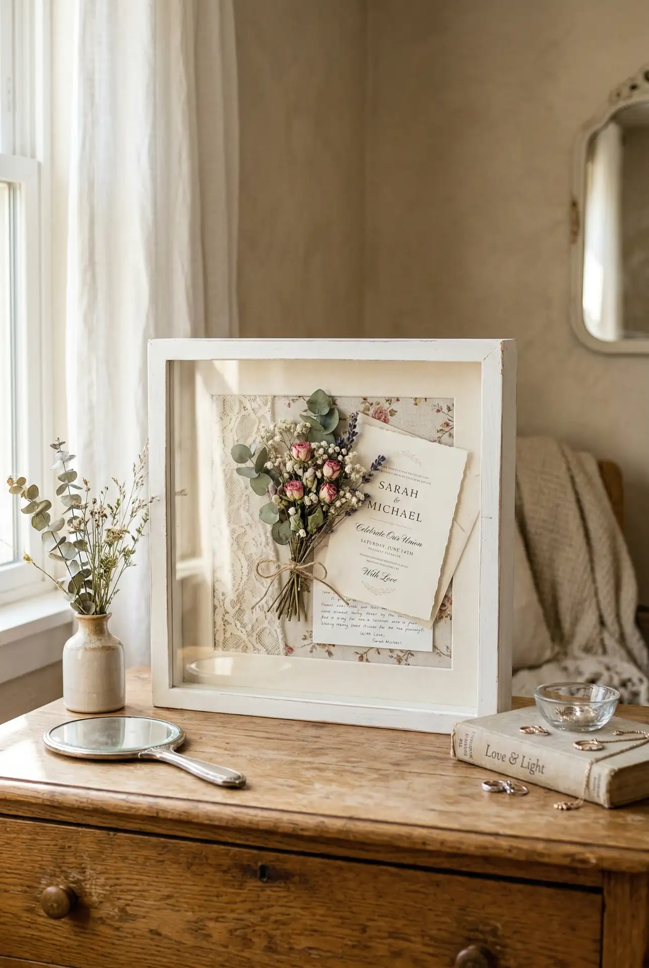 Wedding Memory Shadow Box 1