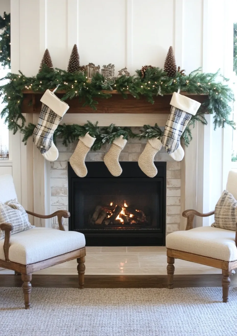 12 Christmas Fireplace Decor Ideas for a Warm, Elegant Holiday Home