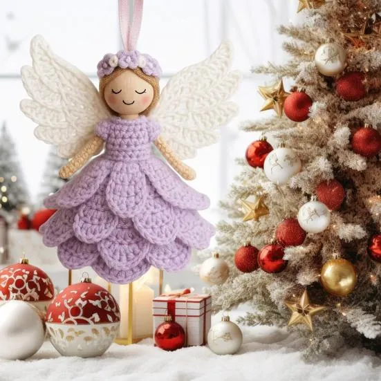 1/2 Sets DIY Crochet Angel Ornament Kit Beginners Handmade Angel Girl  Decoration Yarn Craft Christmas Tree Hanging Crocheting Angel Doll Holiday  Gift Buy cheaply on Joom