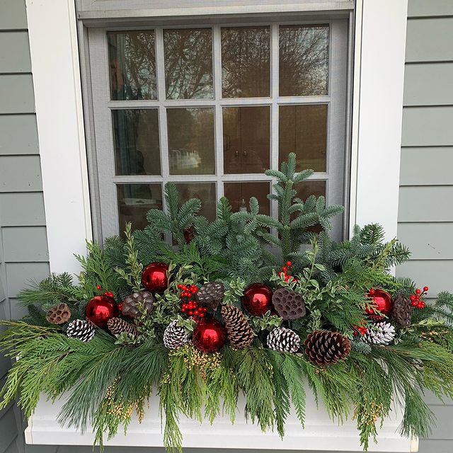 13 Winter Window Box Ideas With Loads of Curb Appeal