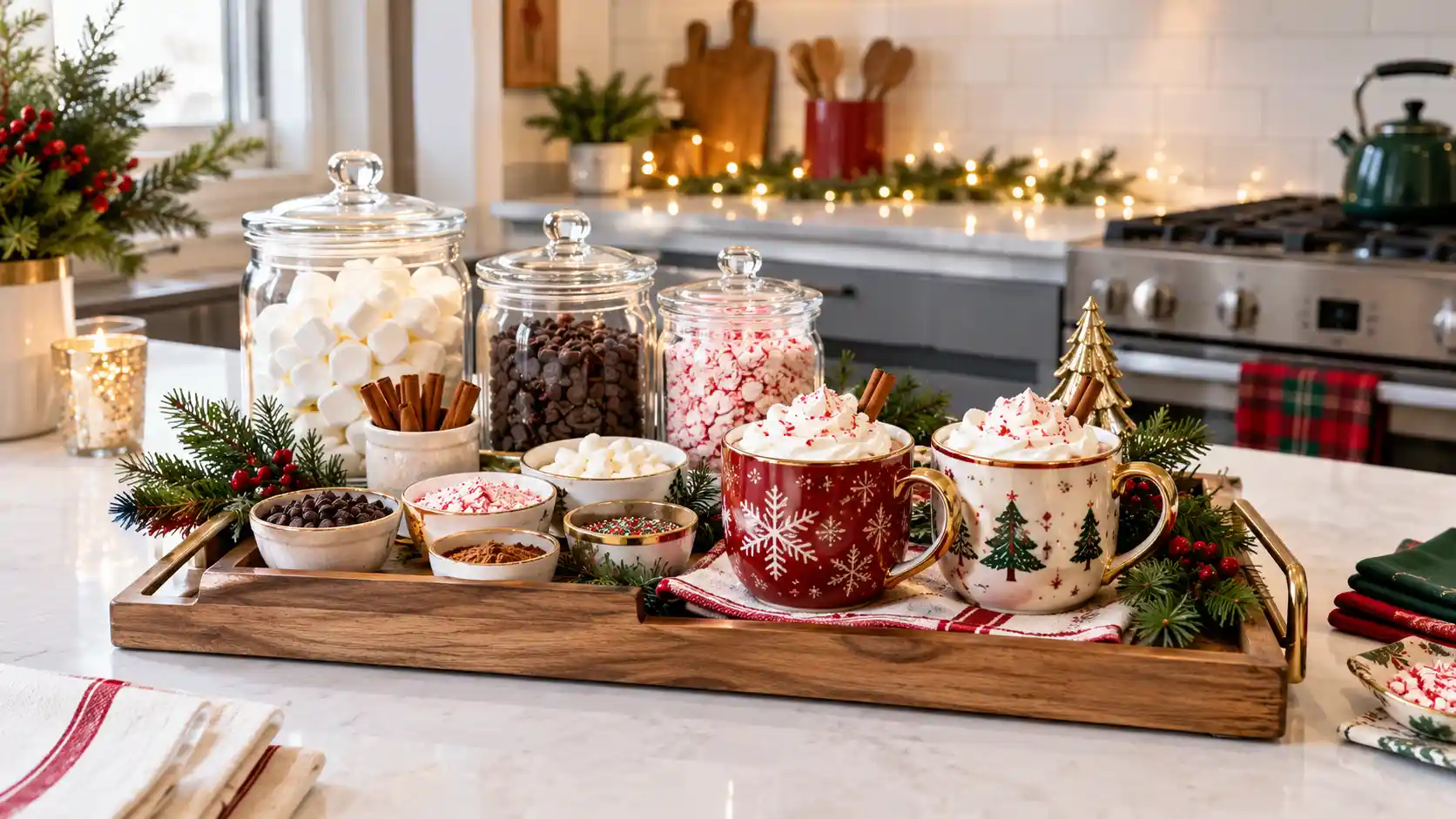 15 Genius Christmas Hot Cocoa Bar Ideas for Small Spaces