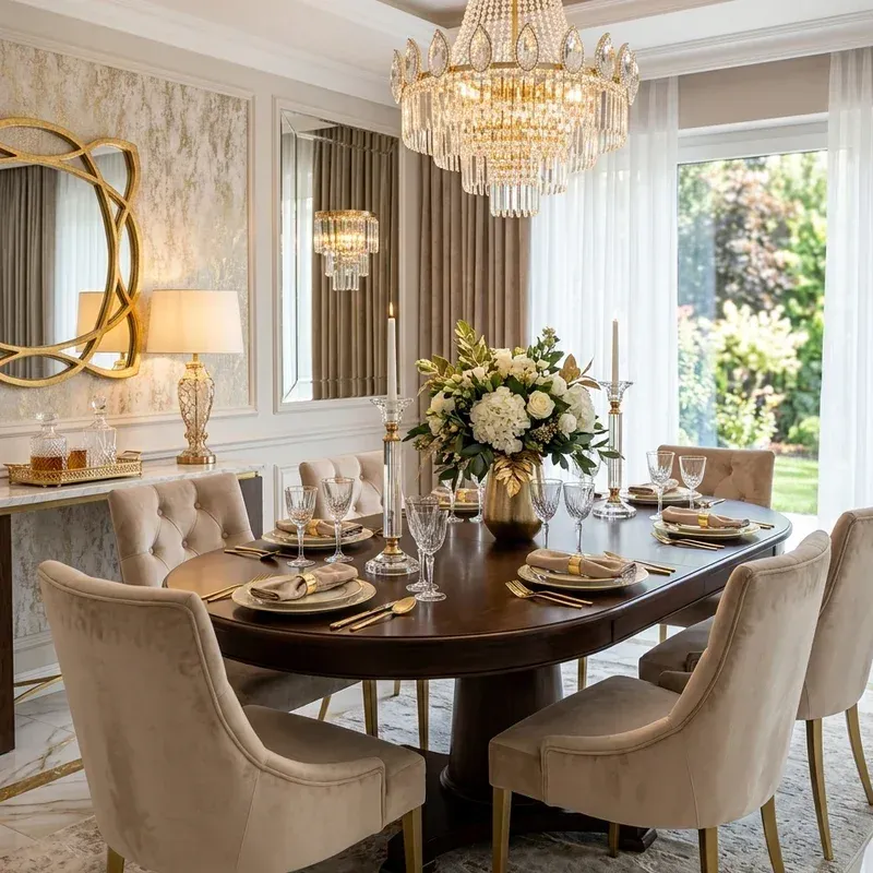 15 Glam Dining Room Ideas for Elegant and Luxurious Spaces
