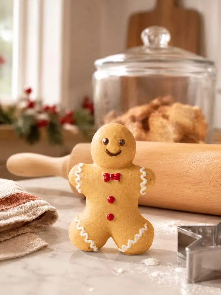 1pc Christmas Gingerbread Man Figurines, Cute Resin Holiday Tabletop  Ornaments With Santa Hat, Scarf And Bow Tie, Decor For Kitchen, Coffee Bar,  Mantel, Shelf, Christmas Tree, Party Table And Room, 