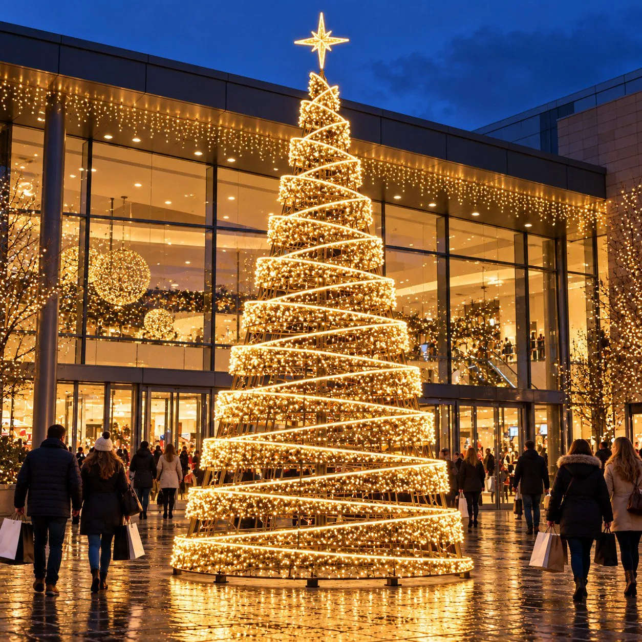 20-50ft Giant Commercial LED Christmas Tree - Brivelle Store