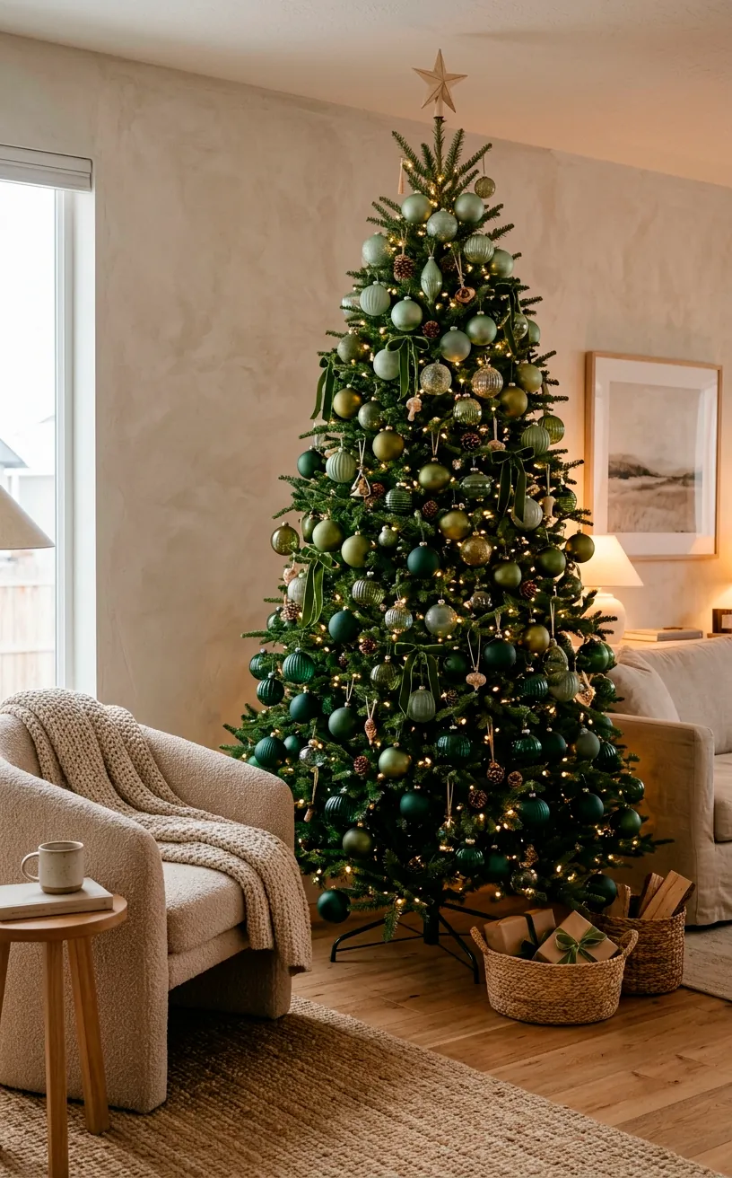 20 Sage Green Christmas Tree Ideas: Soft Tones for the Holidays -  SpaceOfMuse
