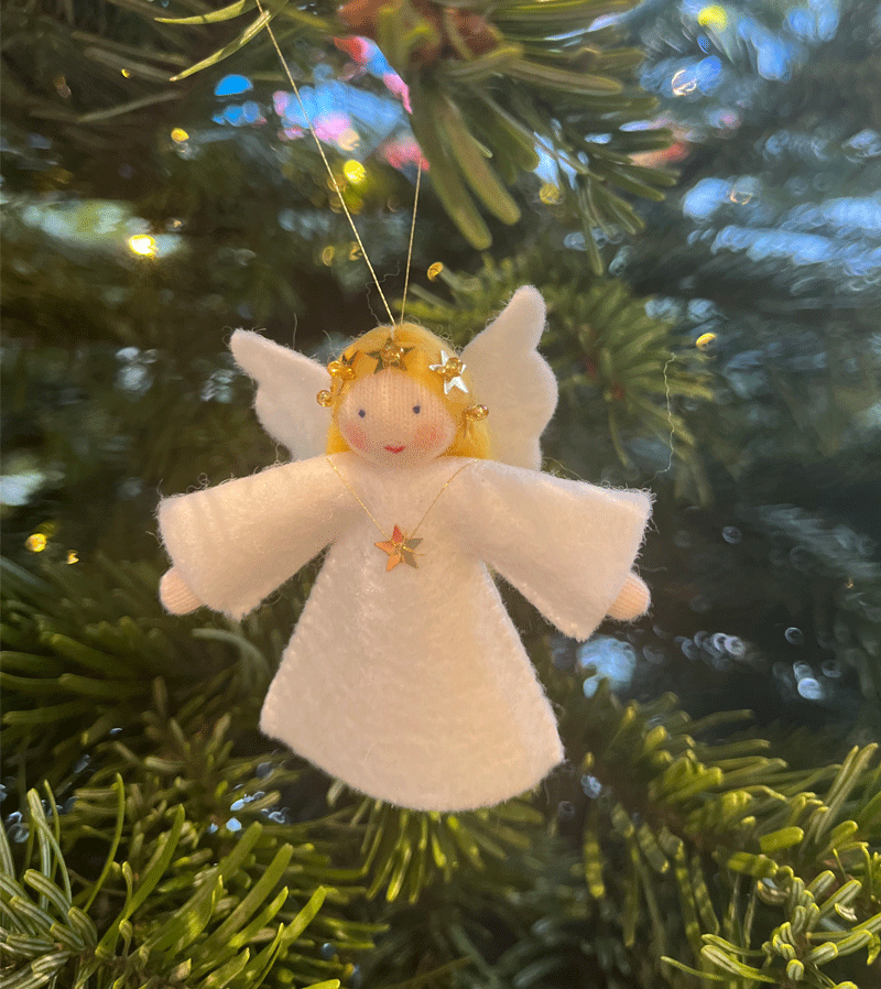 2023 Blond Hanging Angel Waldorf Doll - Niddle Noddle