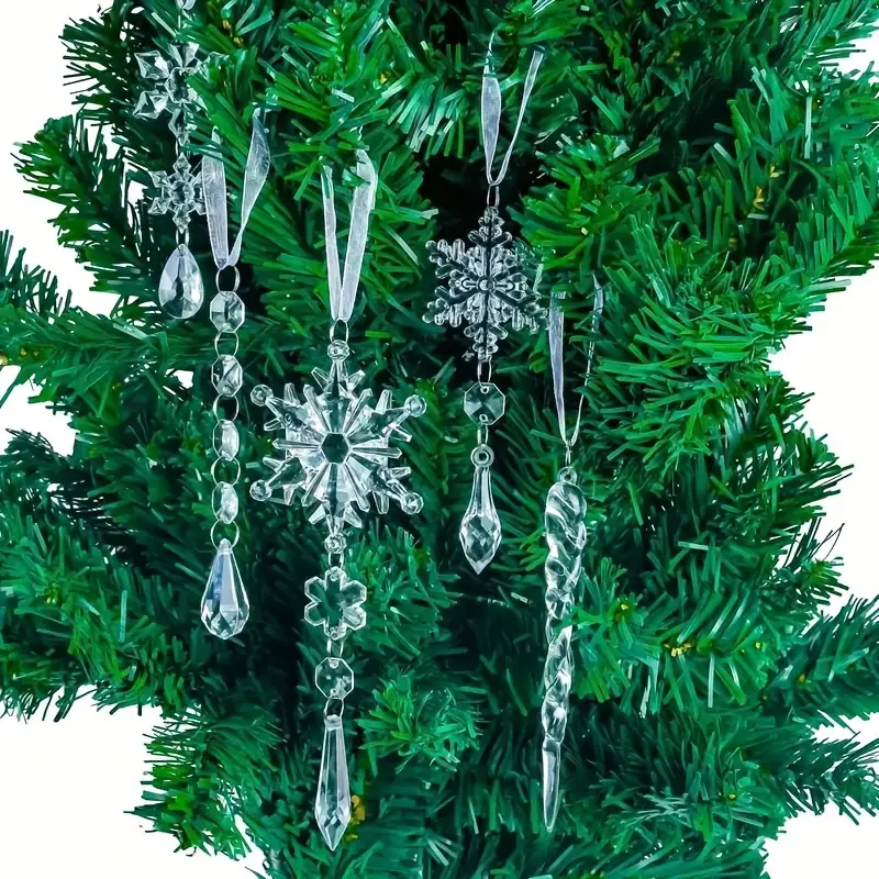 20pcs christmas tree decoration ornaments hanging acrylic - Temu Mexico