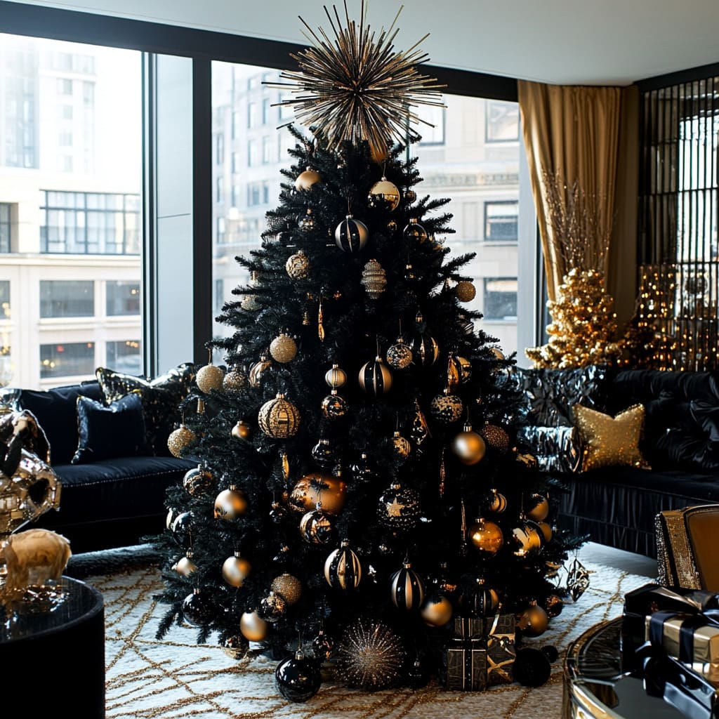 22 Creative Black Christmas Tree Decoration Ideas for 2024