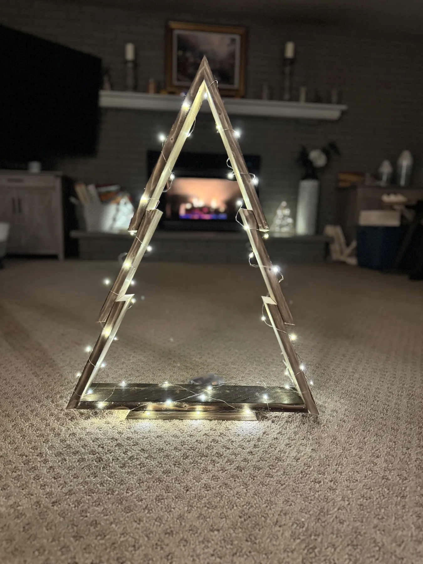 28″ Reclaimed Barn Wood Christmas Tree with Lights | Steve Otto