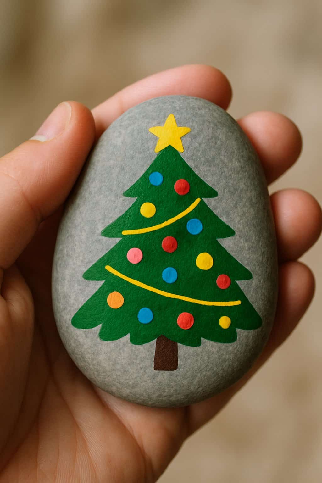 29 Christmas Tree Painted Rocks Ideas for Festive Holiday Crafts - The  Melrose Family