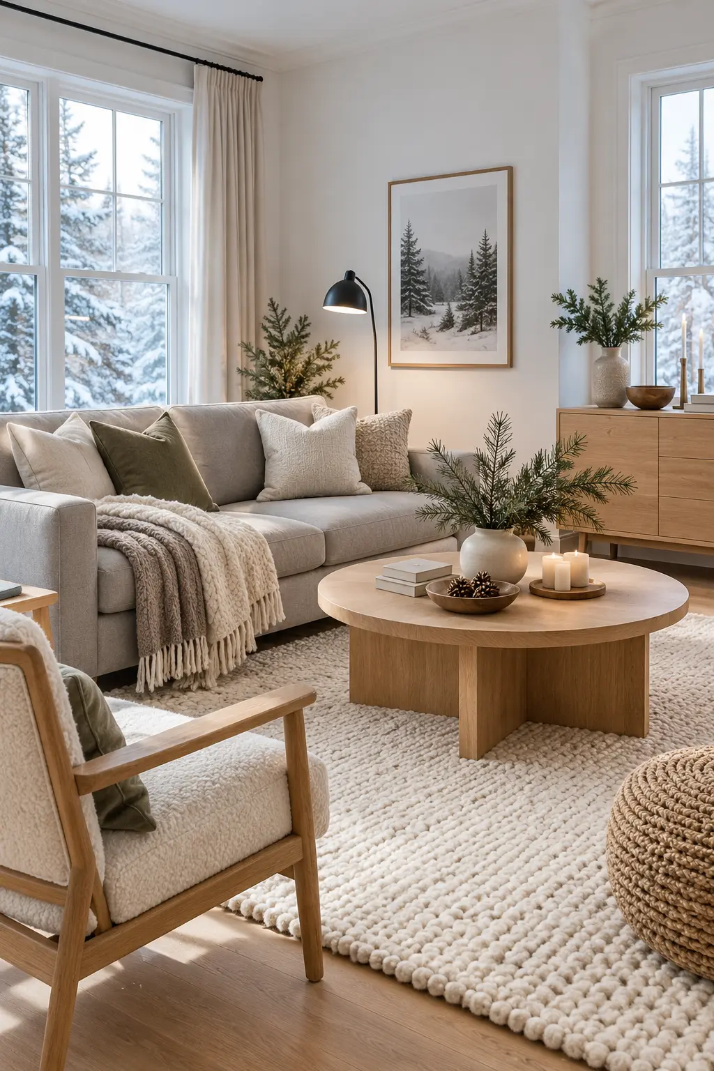 30 Beautiful Winter Living Room Ideas for a Cozy Seasonal Refresh