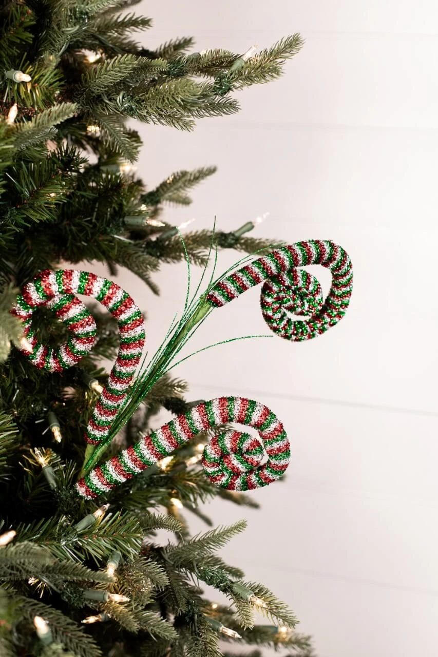 30” Tinsel Swirl Spray