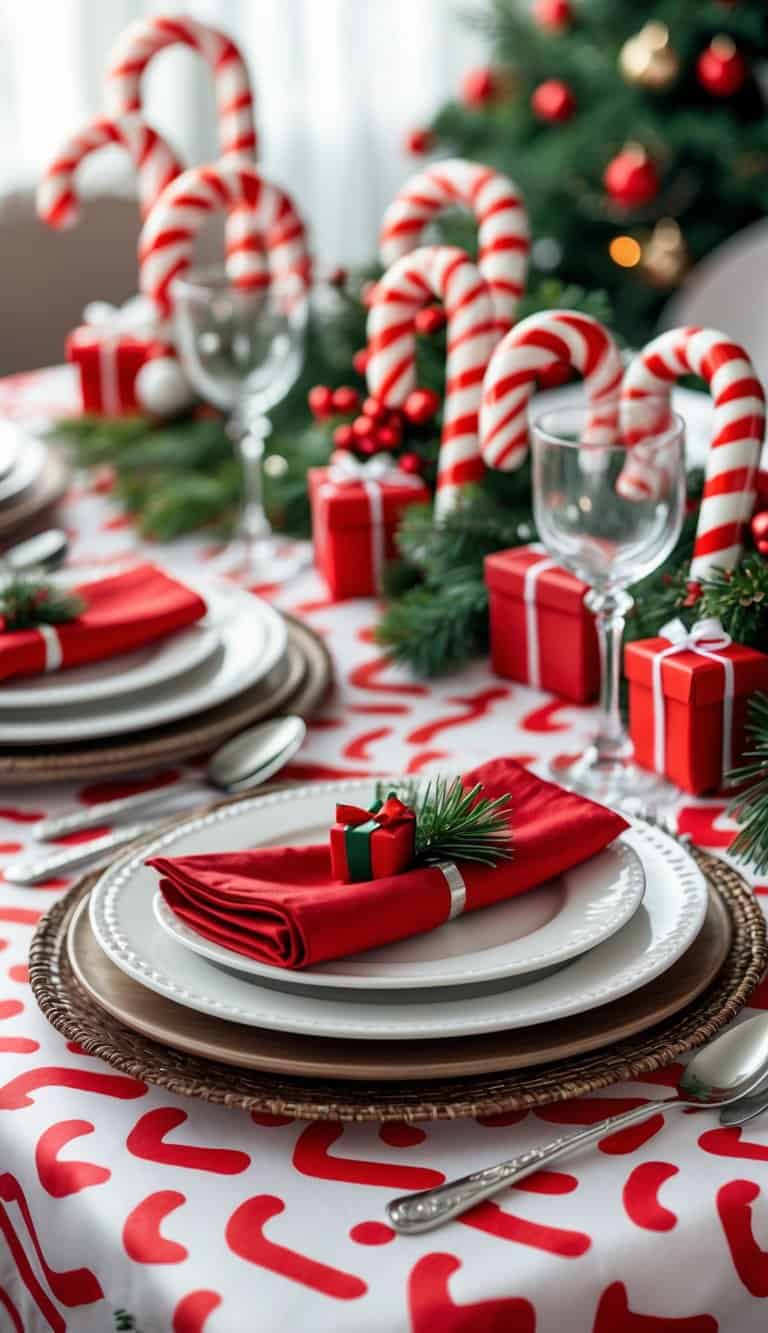 31 Candy Cane Tablescape Ideas: Festive Decor for Holiday Meals