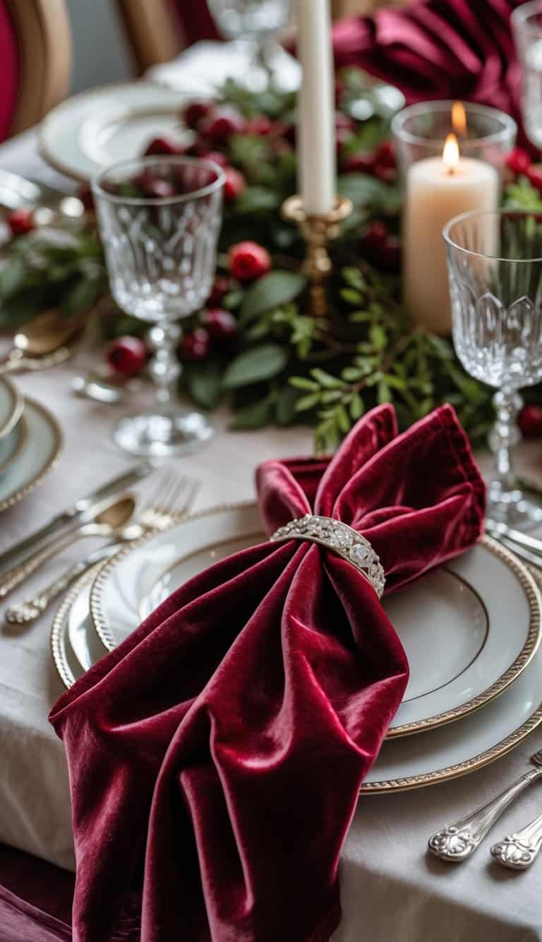 33 Velvet Tablescape Ideas for Luxurious Entertaining