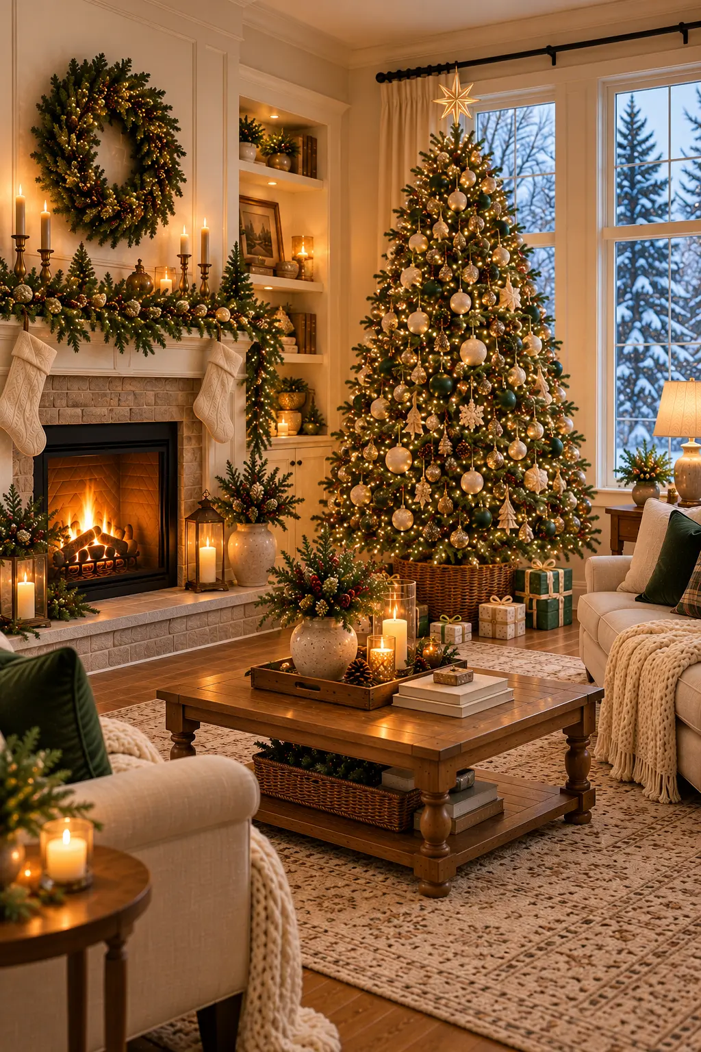 35 Christmas Living Room Decor Ideas for a Festive, Stylish Space