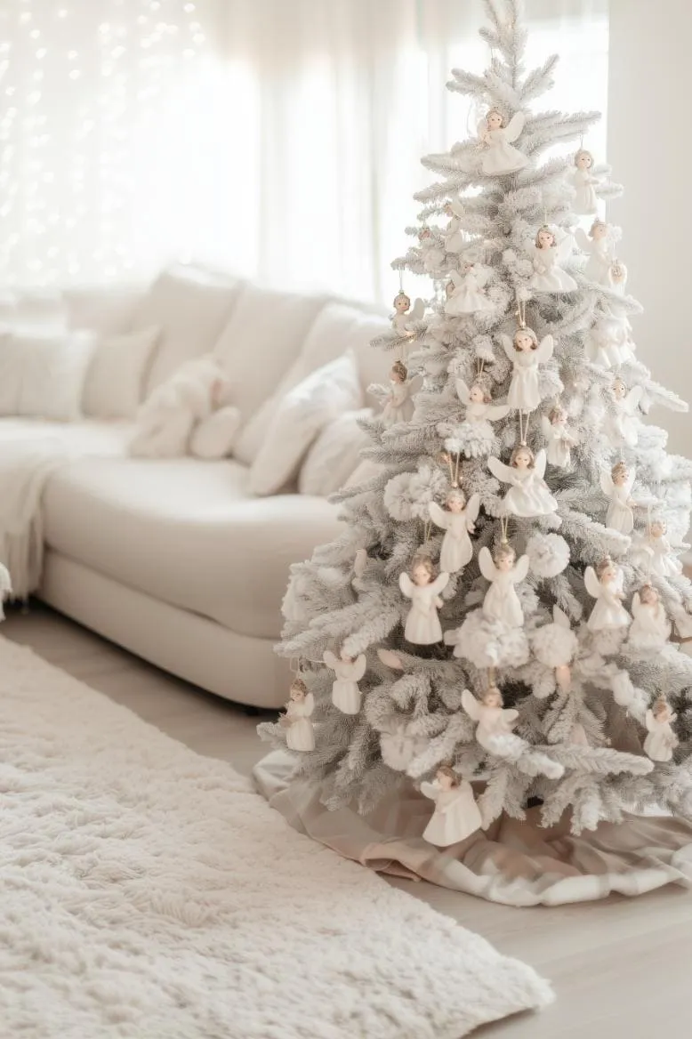 39 White Christmas Tree Decorations for a Festive Holiday Display