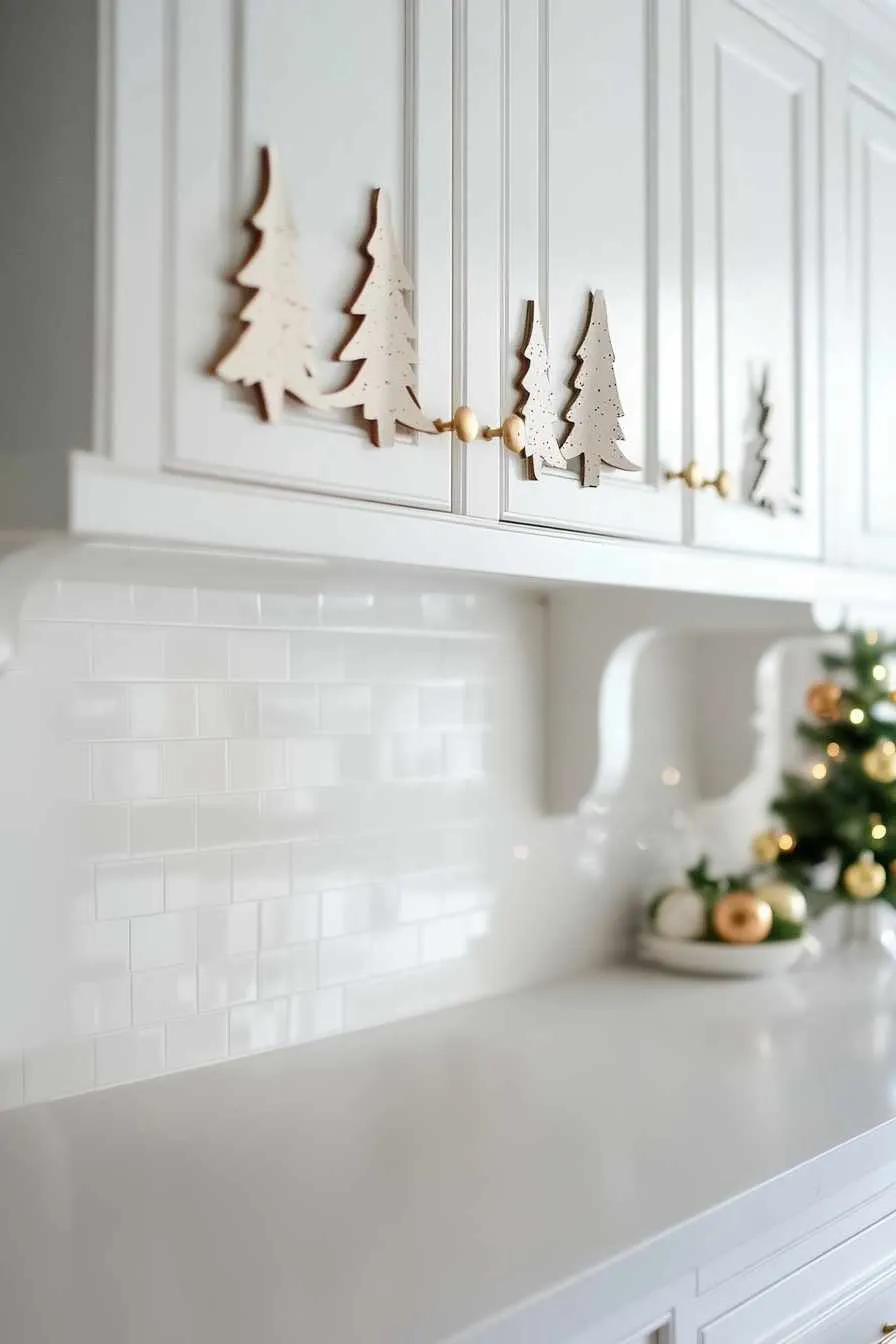 47 Ways To Decorate Kitchen Cabinets for a Festive Christmas