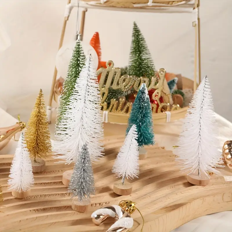 5pcs set mini sisal tree mini pine wood bottle - Temu Oman
