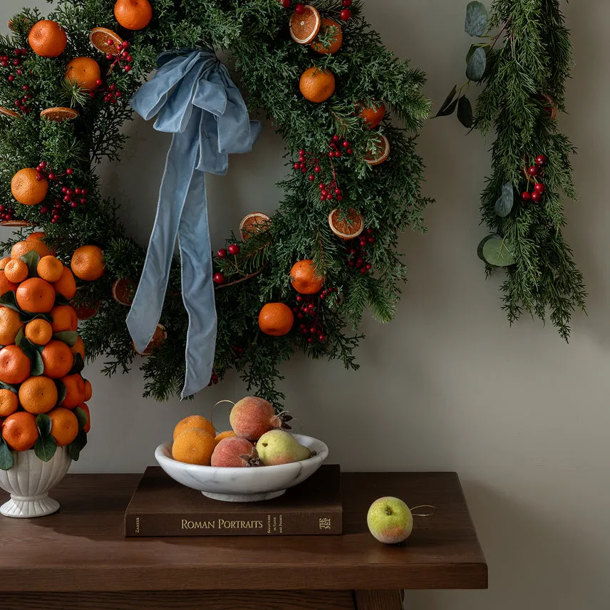 6' Pinecone & Berries Faux Garland