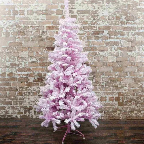 6FT (180cm) Pink Flocked Christmas Tree - Christmas Elves Shop