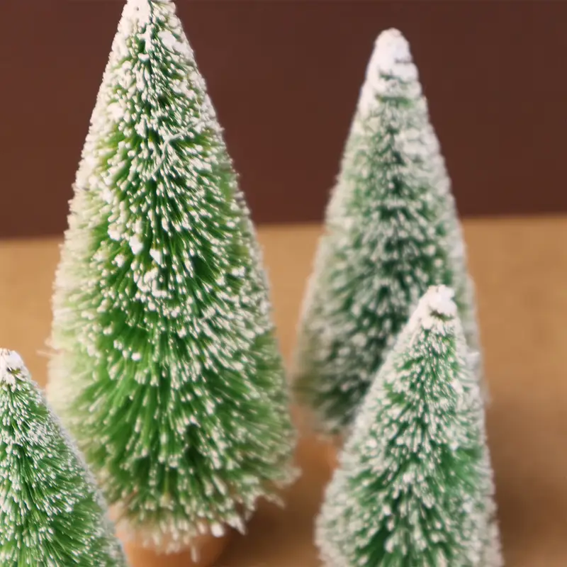 6pcs mini christmas tree set 4 sizes needle - Temu Bahrain