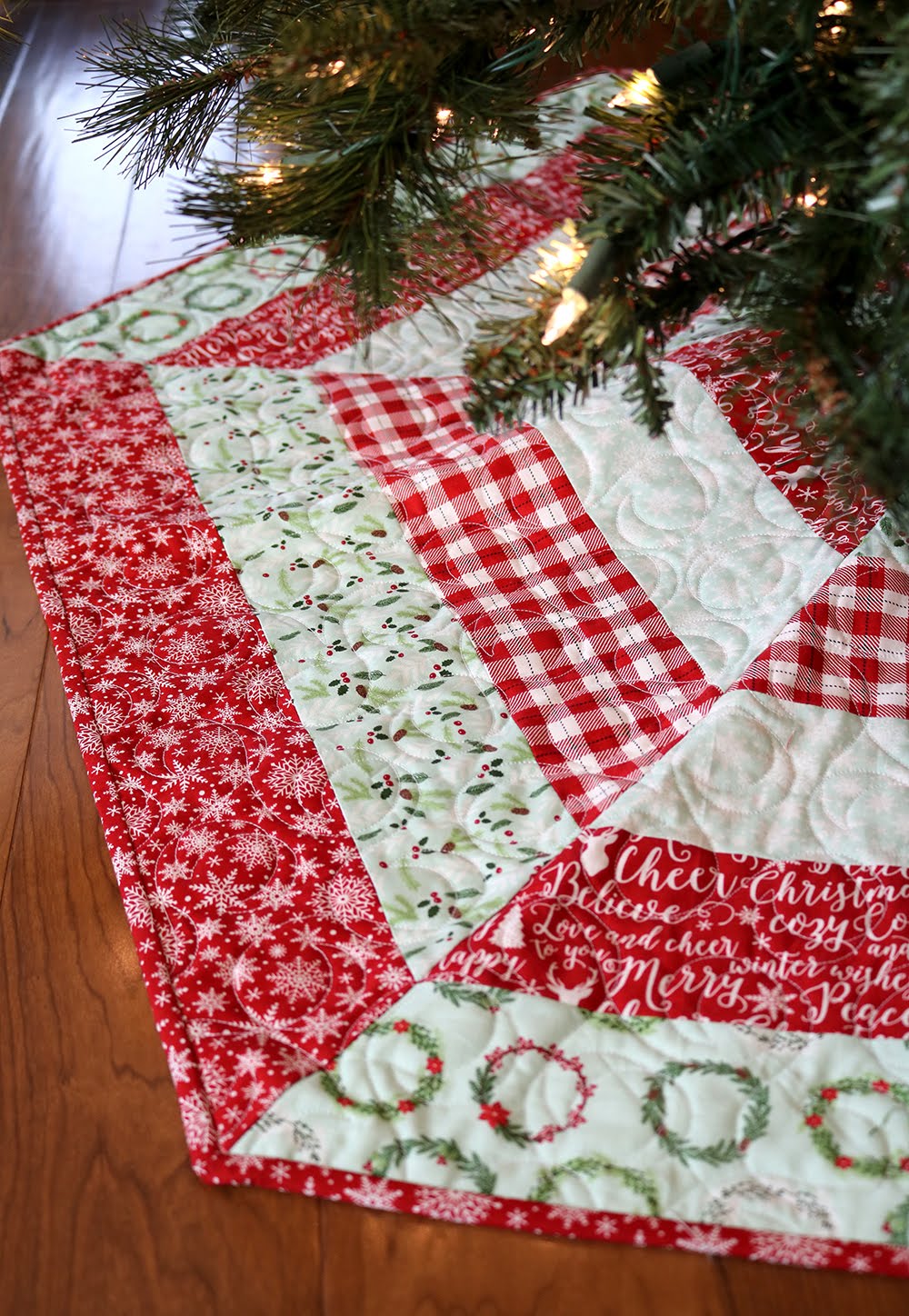 A Bright Corner: Holly Jolly Christmas Tree Skirt and Sale