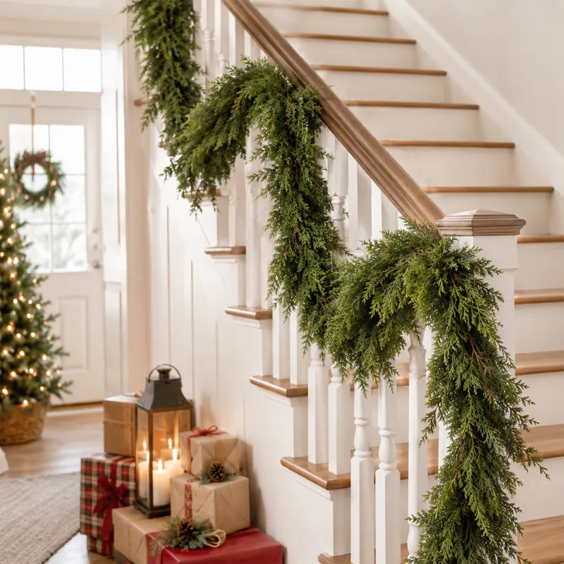 AllModern 15'Christmas Norfolk Pine Garland Greenery & Reviews | Birch Lane