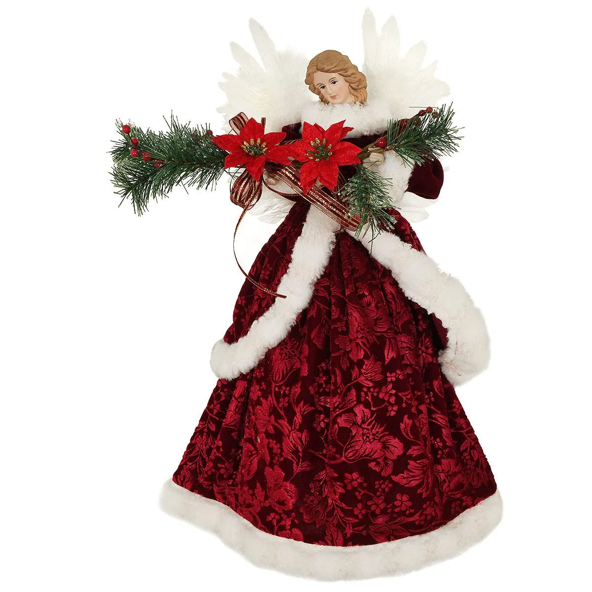 Angel Burgundy Tree Topper, 18 Inch | Bronner's