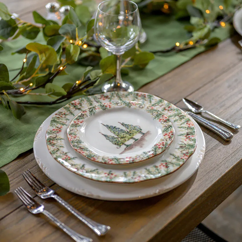 Arte ITALICA: Natale Salad/Dessert Plate