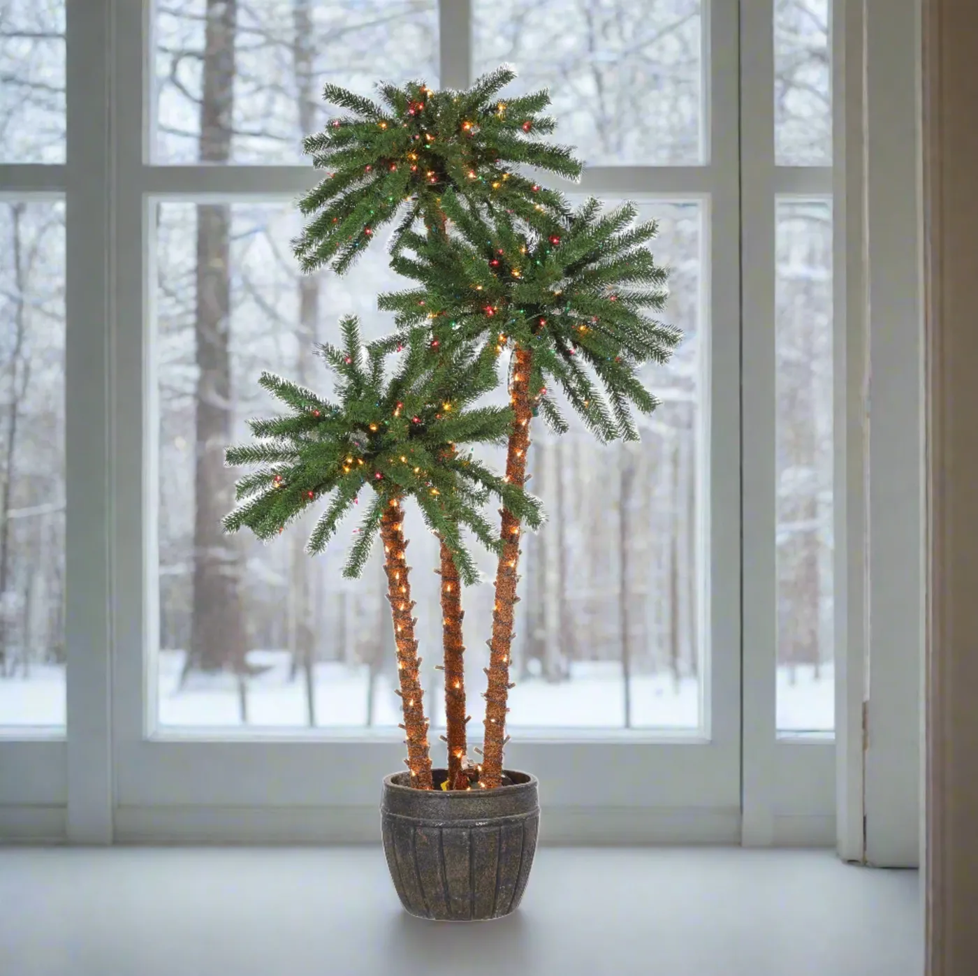 artificial palm tree plants Potted Tree | Unique Christmas Trees