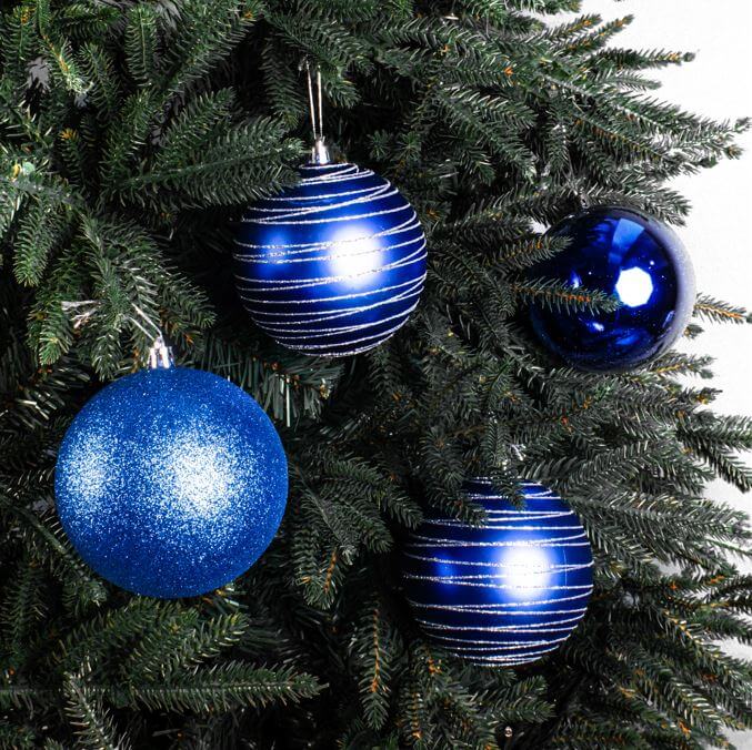 Atlantic – Purple Christmas Baubles by Masons Home Decor