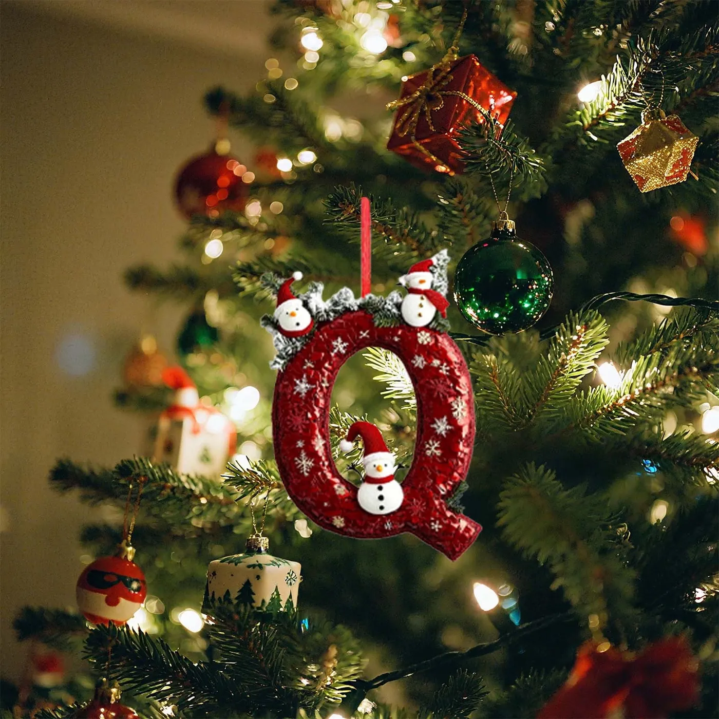 Aufmer 5 Pcs Personalized Letter Christmas Decor, DIY Alphabet Tree  Ornaments, Festive Hanging Pendant Collection, Customizable Seasonal Display(Multicolor)  - Walmart.ca