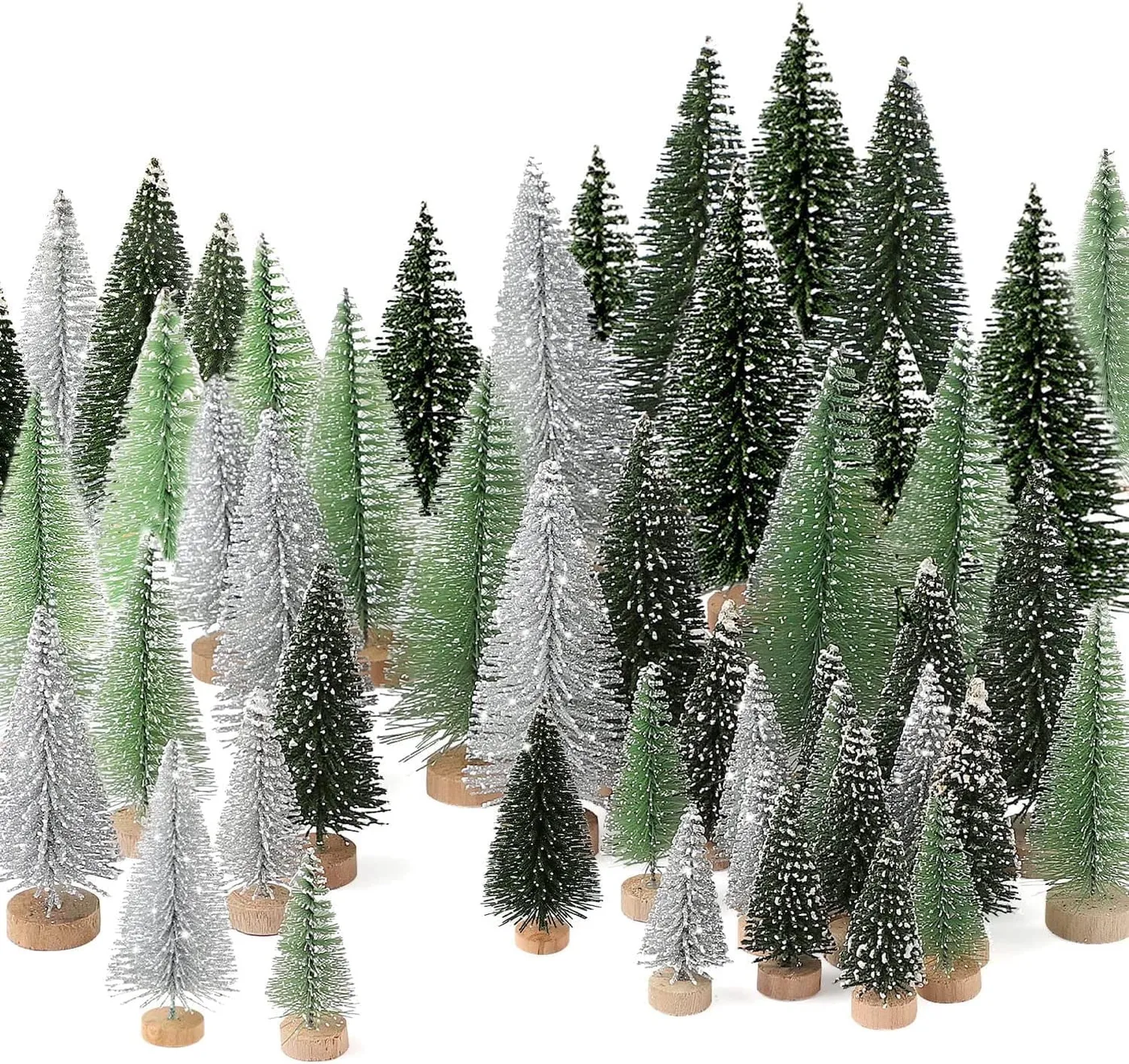 Ayieyill 30Pcs Mini Christmas Trees - Artificial Barbados | Ubuy