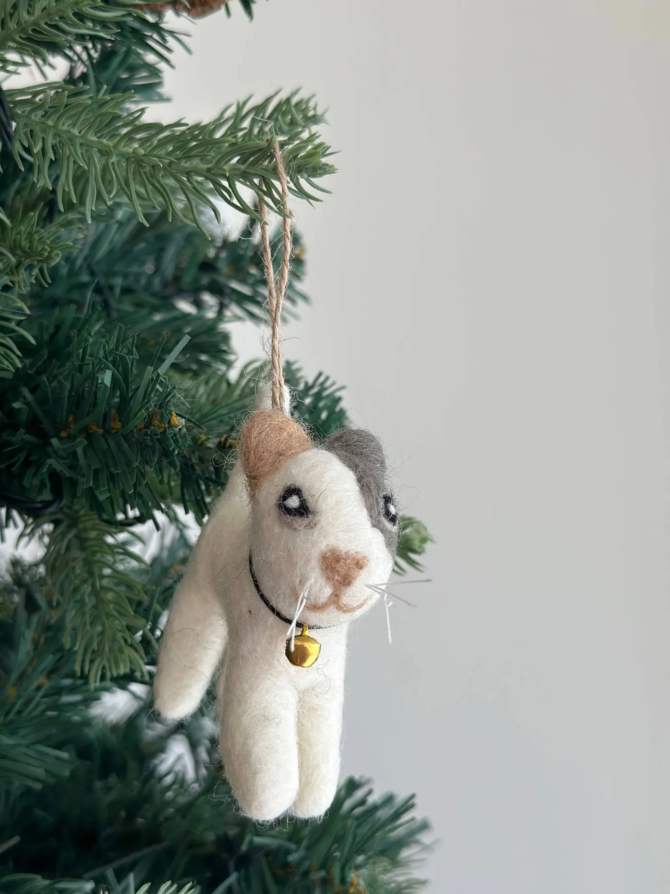 Best Felt Ornament - Playful Cat | Ganapati Crafts Co. Calico Cat