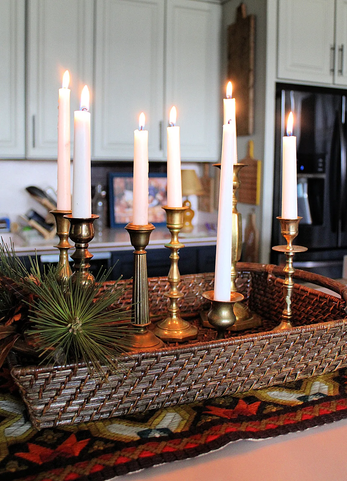 Beyond The Picket Fence: How to Create a Candle Centerpiece for Fall and  Winter