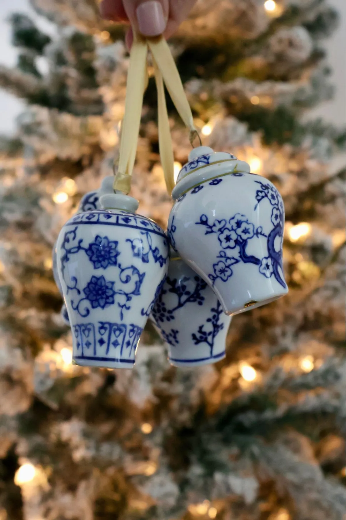 Blue Christmas Ornament Ideas for the Grandmillennial – Preppy Goods