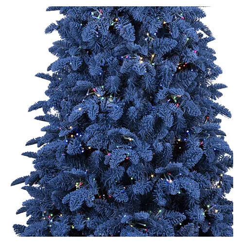 Blue Ocean flocked Christmas tree prelit 320 LED 210 cm Poly PVC | online  sales on HOLYART.com