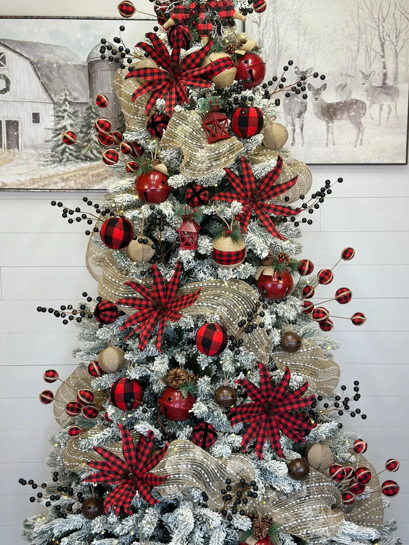 Buffalo Plaid Christmas Decor (Easy Red & Black Check Ideas) Plaid Holiday  Decor Set with Red