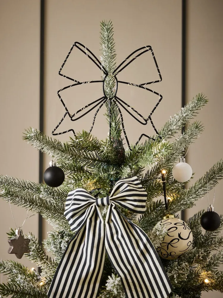 Buy Black Light Up Bow Christmas Tree Topper from the Next UK online shop
