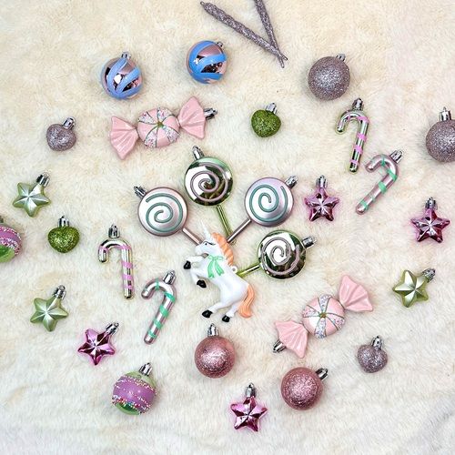 CANDIVÉ Unicorn Candy Tree Ornament Set by Masons Home Decor