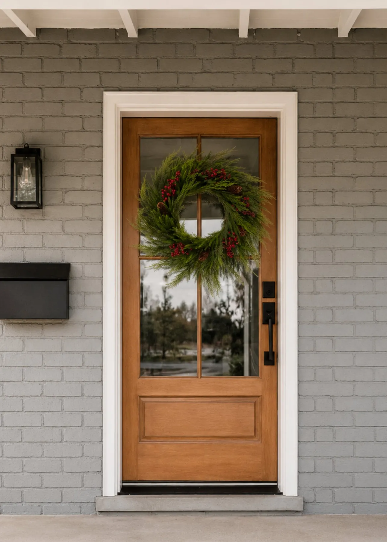 Cedar with Red Berries Wreath