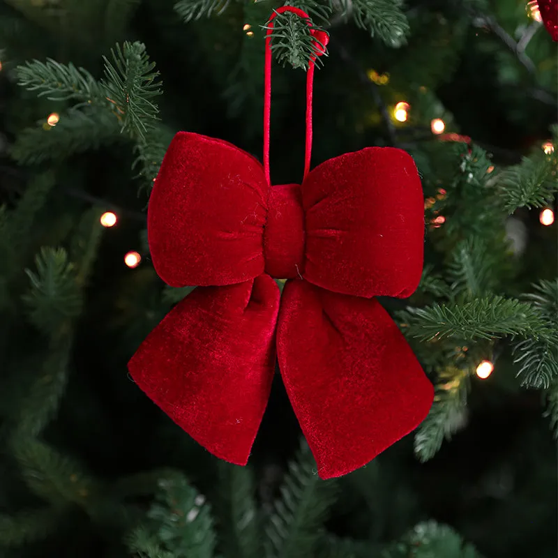 Christmas Bow - Red Velvet – BlissfulBells