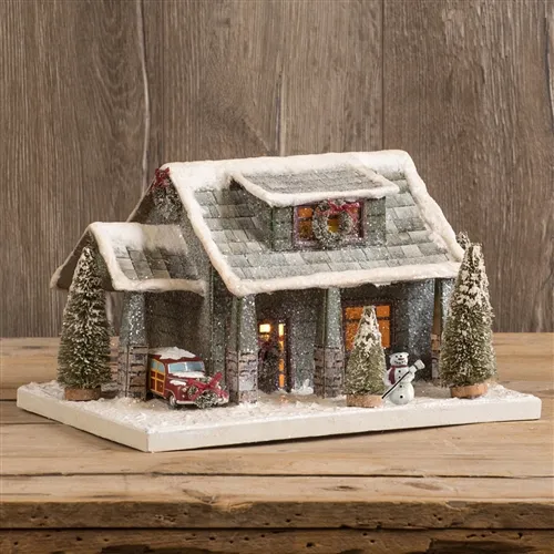 Christmas Bungalow | Cardboard House | Glitter Village