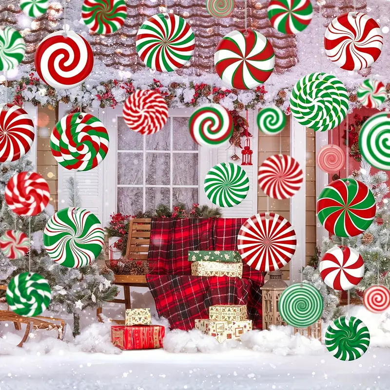 christmas candy hanging balls 30pcs home kitchen temu - Temu