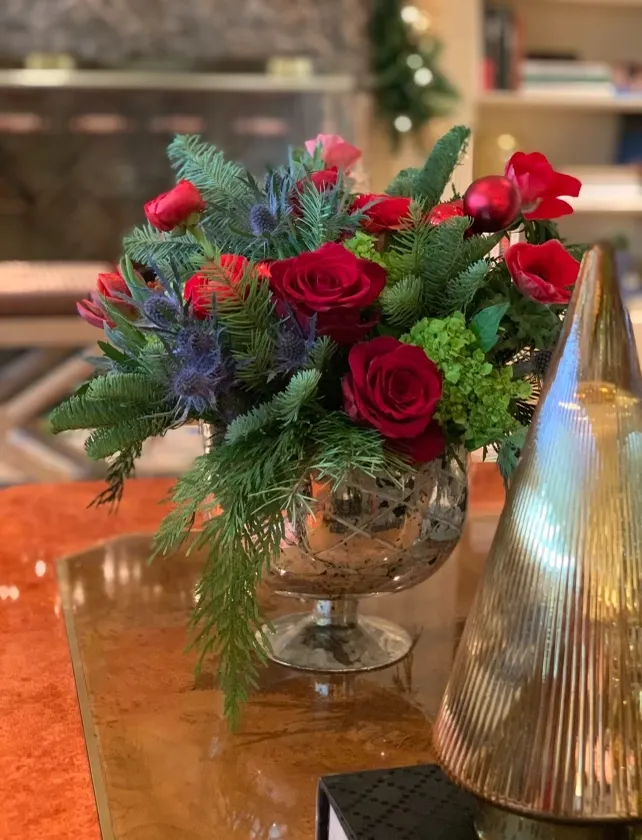 Christmas centerpiece floral arrangement with bellissimi fiori - sip&create Caffè Lavazza 12/12/2023 | Eataly