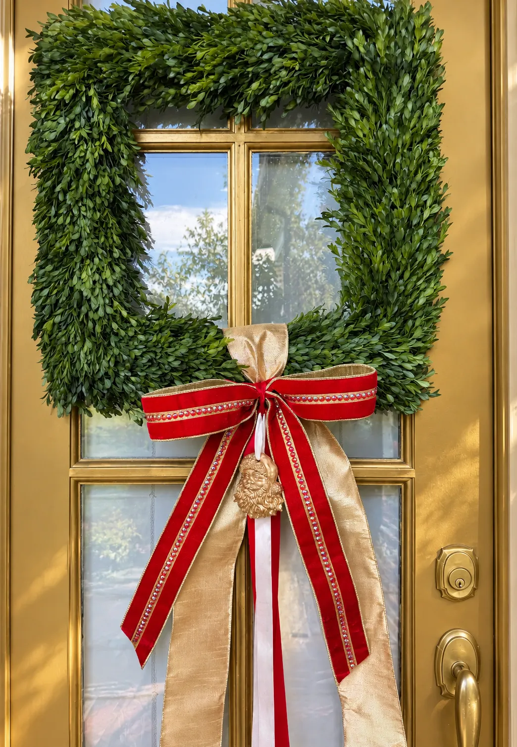 Christmas Collection: Velvet Grandeur Bow Sash – Outside and In