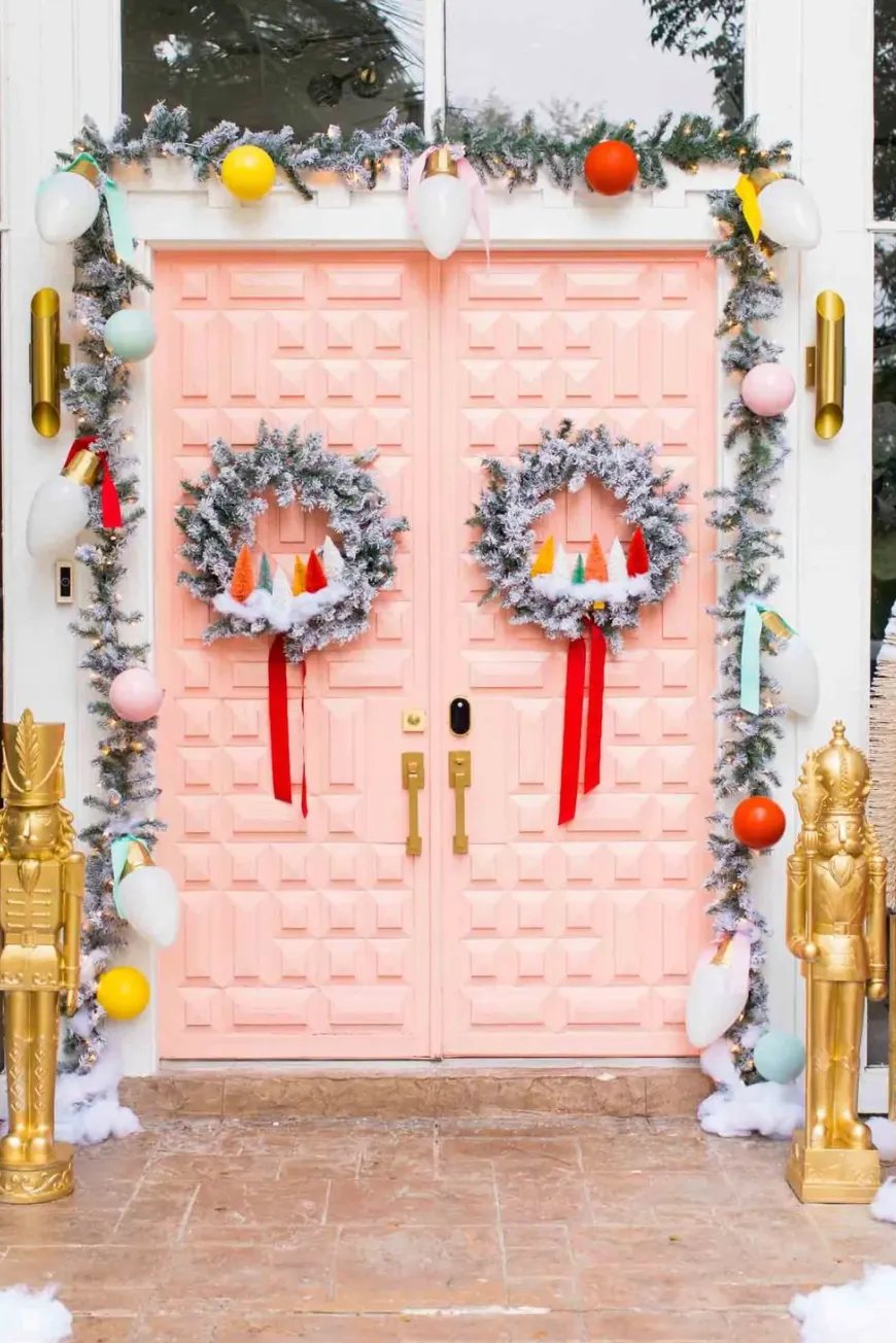 Christmas Decor for Your Front Door in Colorado