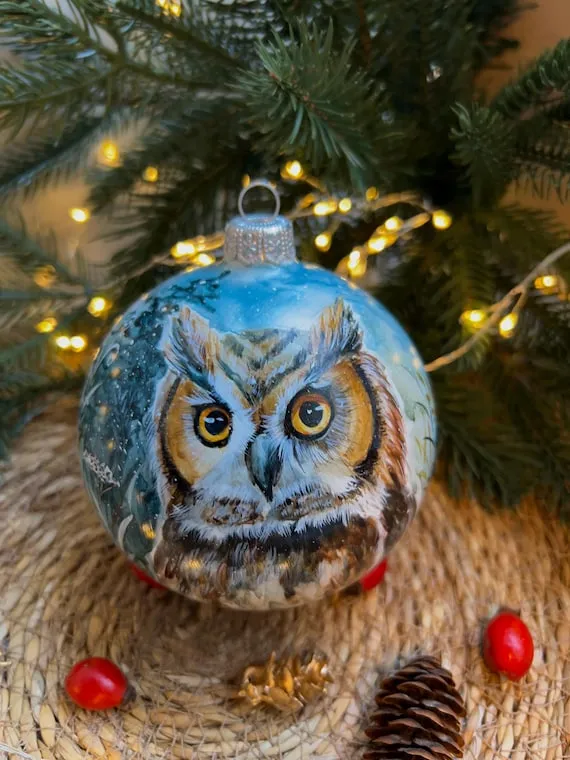Christmas Decorations Forest Animal Baubles Woodland Christmas Decorations  Rustic Forest Animals Toadstools
