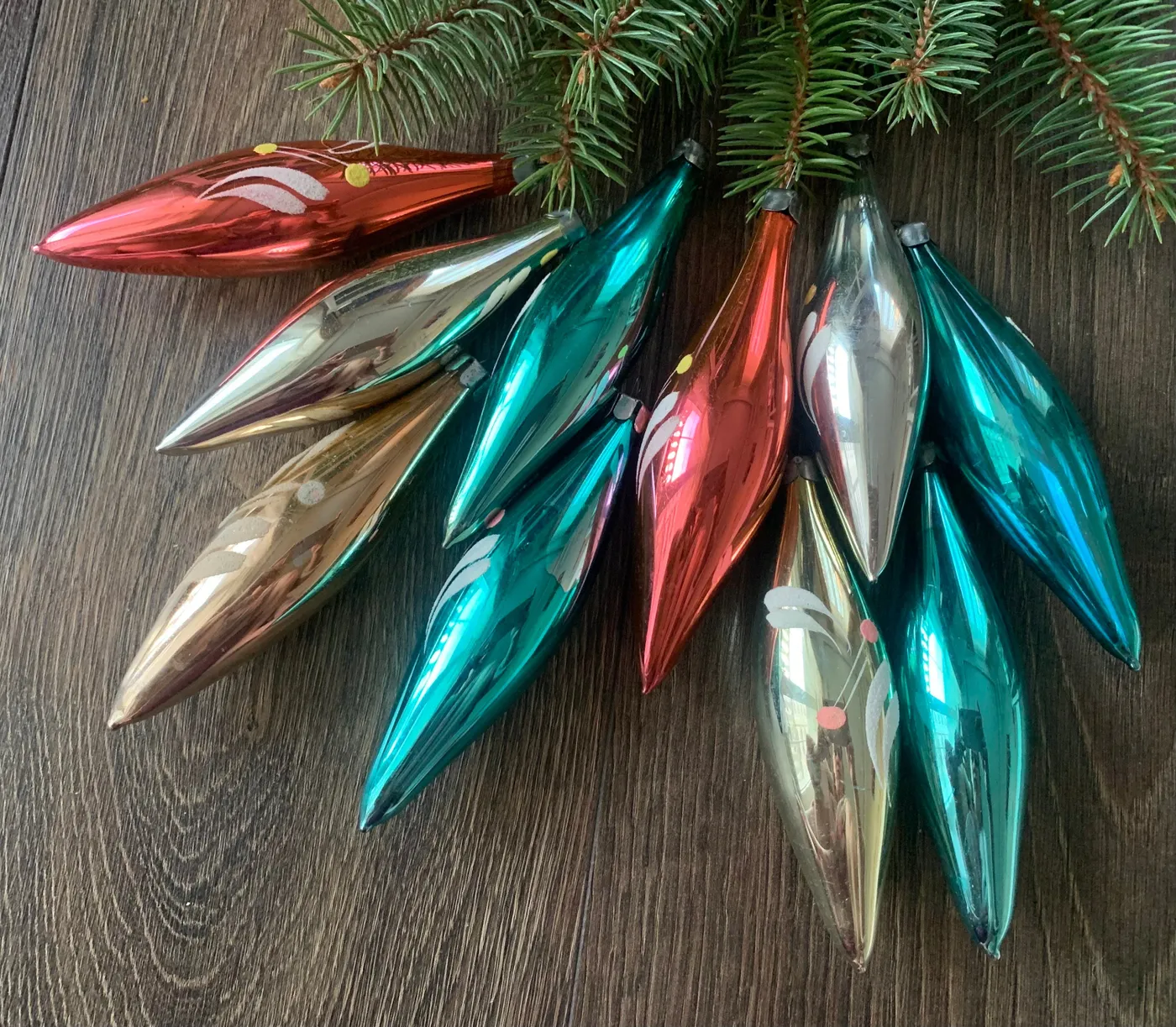 Christmas Decorations Mercury Glass Icicle Ornaments Glittered Mercury Glass Acorn Christmas Ornament Blue Christmas Central