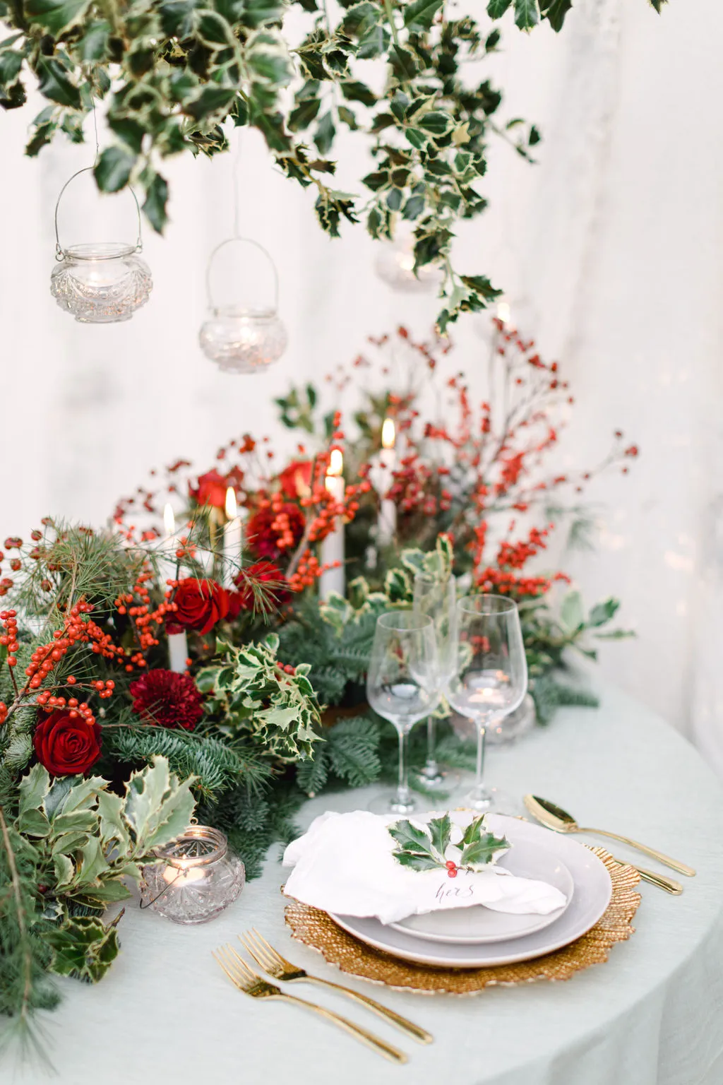 Christmas Dinner Table Decorations - Mazi Event